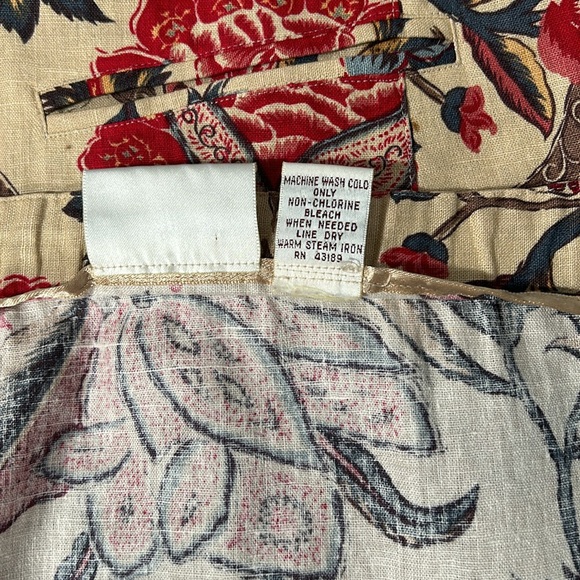 Vintage Susan Bristol Linen Floral Sleeveless Top, Maxi Skirt Mandarin Style 8 - Picture 16 of 16